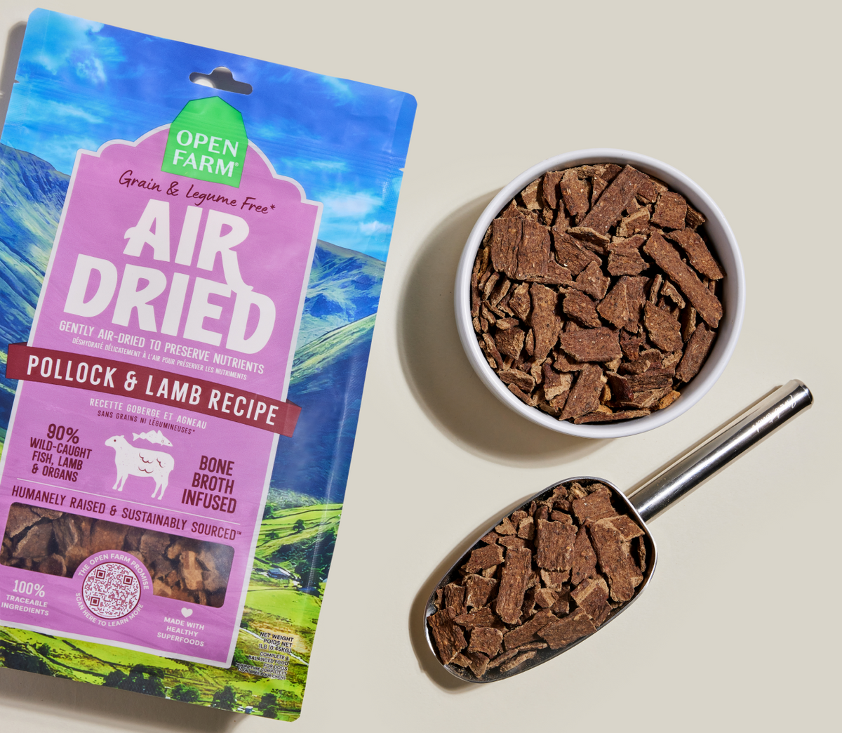 Pollock & Lamb Air Dried Recipe for Dogs