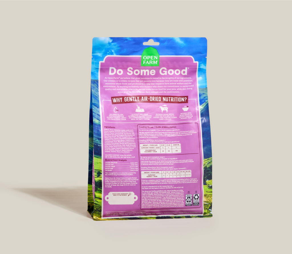 Pollock & Lamb Air Dried Recipe for Dogs