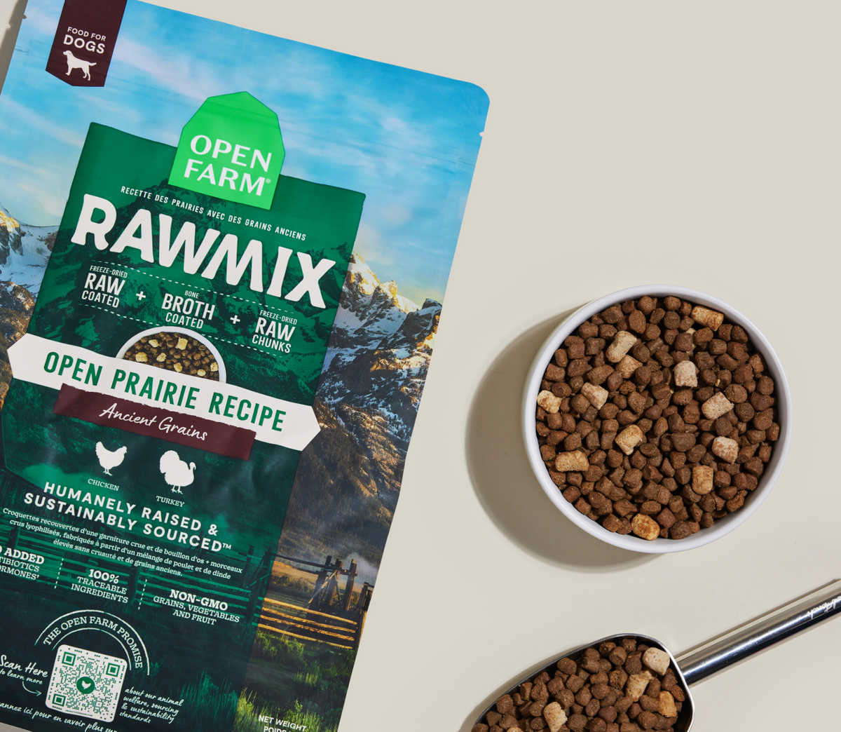 RawMix Open Prairie Ancient Grains Dog Kibble