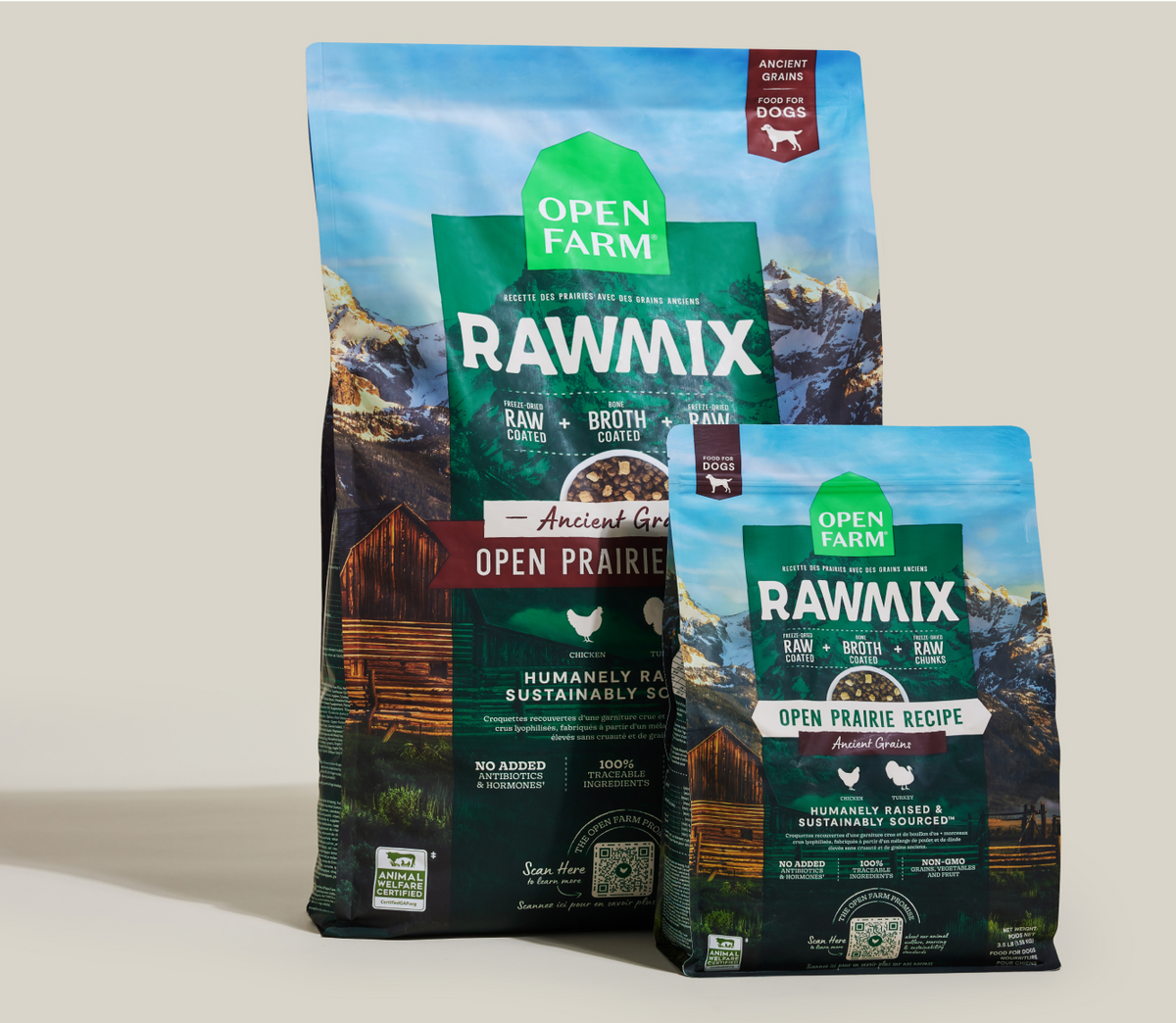RawMix Open Prairie Ancient Grains Dog Kibble