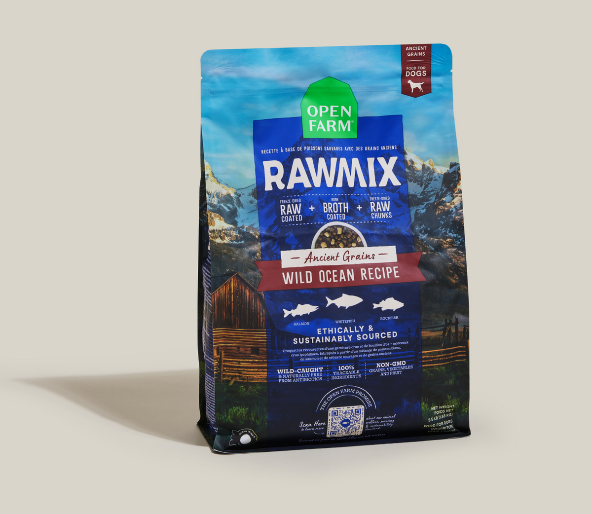 RawMix Wild Ocean Ancient Grains Dog Kibble