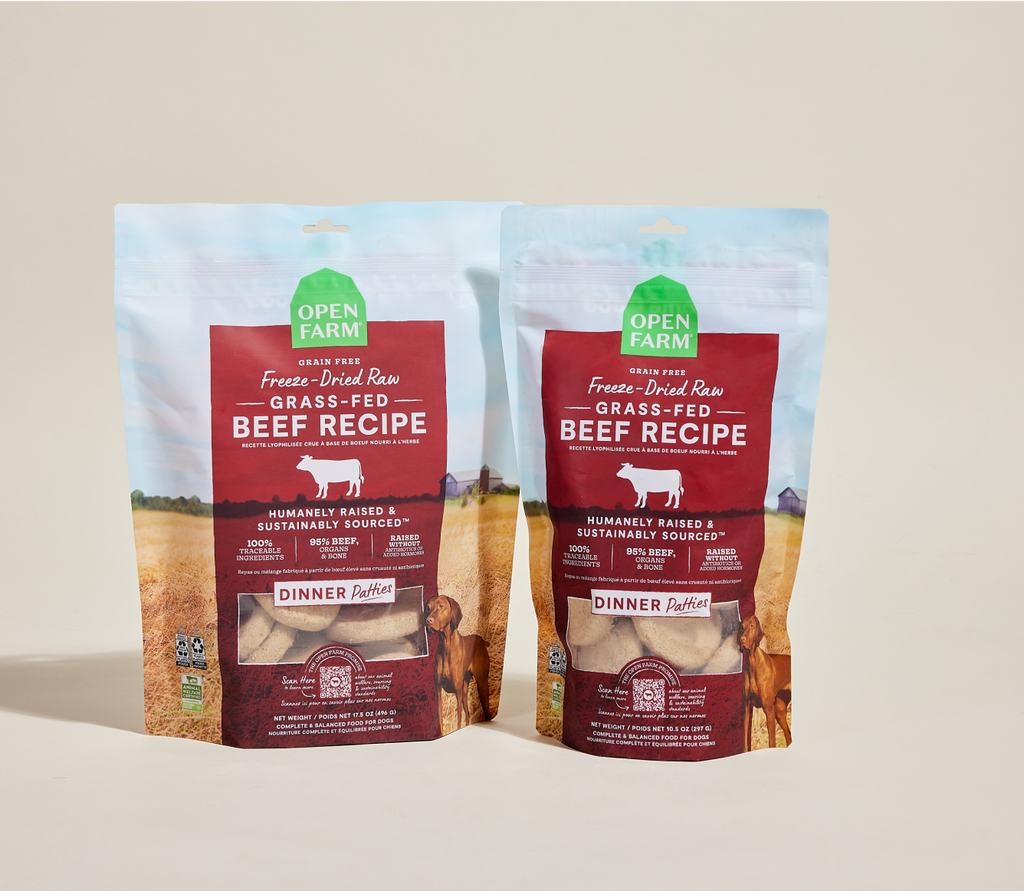 Grass-Fed Beef Freeze Dried Raw Patties for Dogs