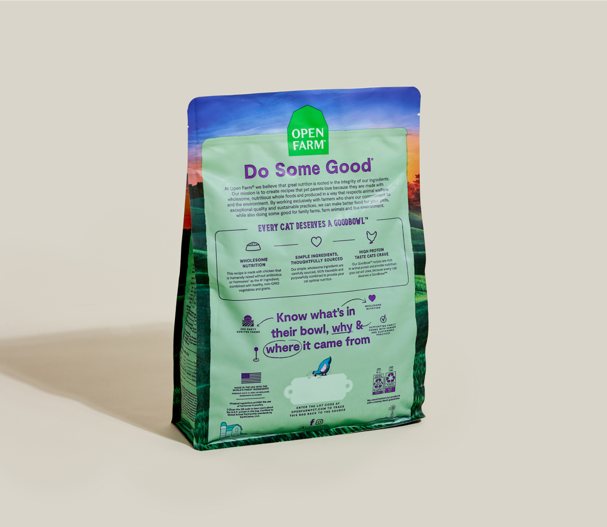 Goodbowl™ Harvest Chicken & Brown Rice Cat Kibble