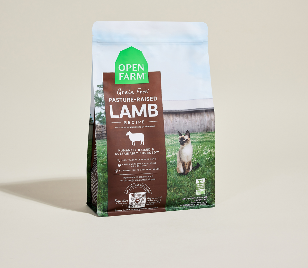 Pasture-Raised Lamb Grain-Free Cat Kibble