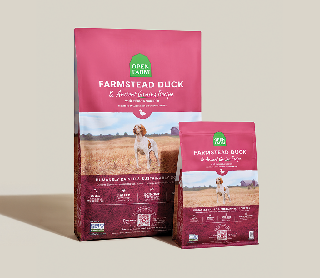 Farmstead Duck Ancient Grains Dog Kibble