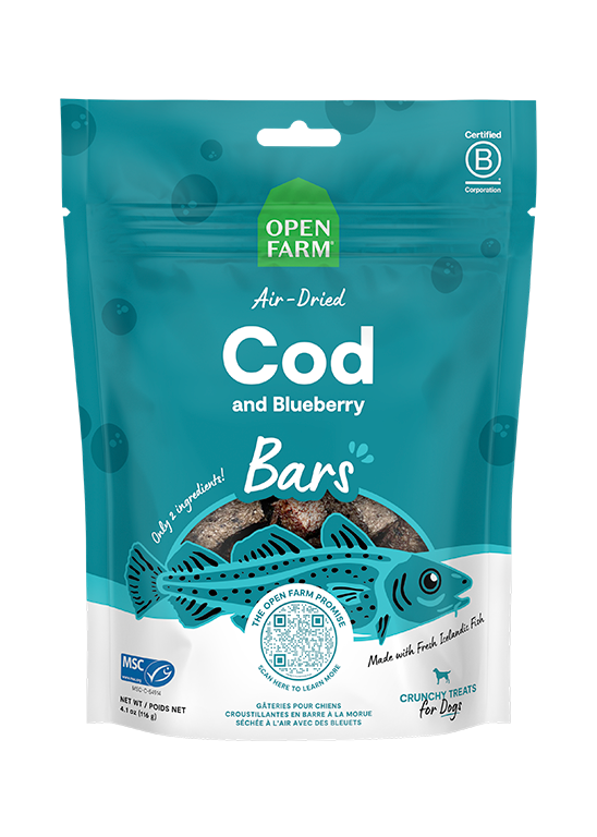 Icelandic Air-Dried Cod & Blueberry Dog Treat Bars
