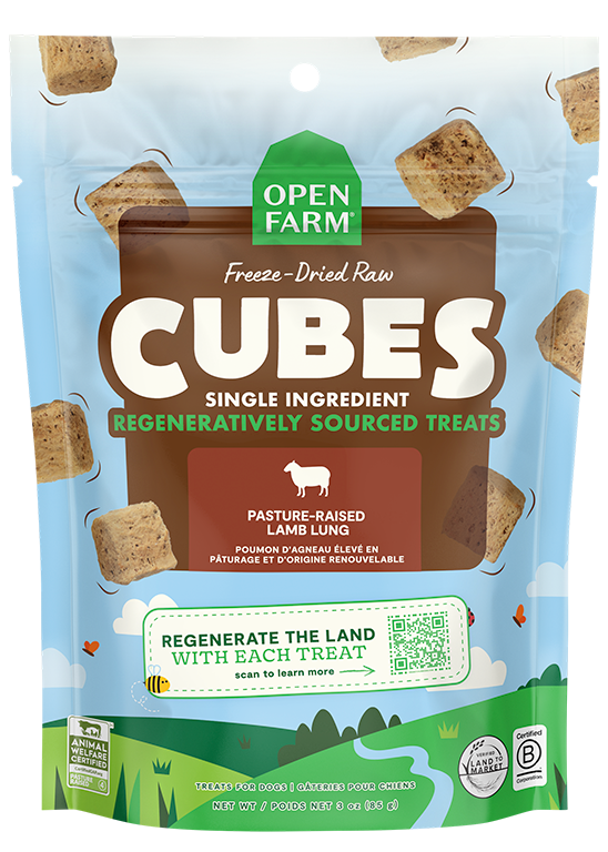 Freeze Dried Raw Regeneratively Sourced Lamb Lung Treat