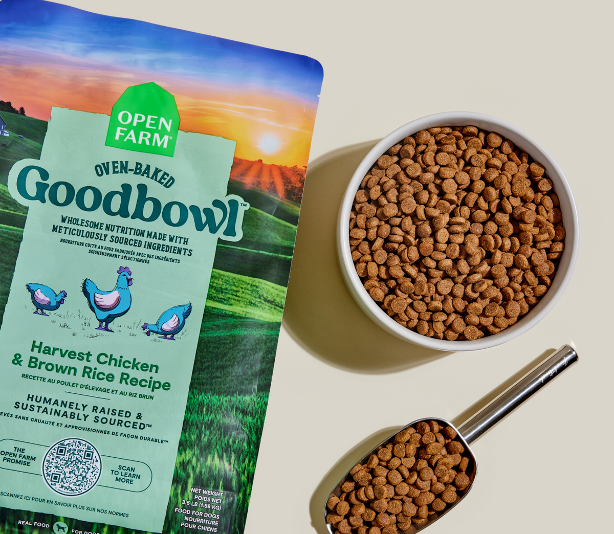 Goodbowl™ Harvest Chicken & Brown Rice Dog Kibble