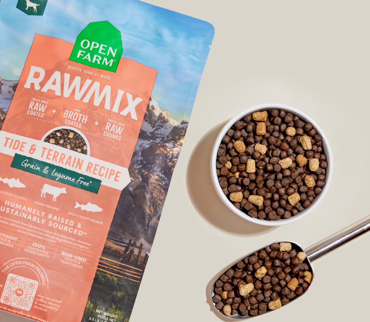 RawMix Tide & Terrain Grain-Free Dog Kibble