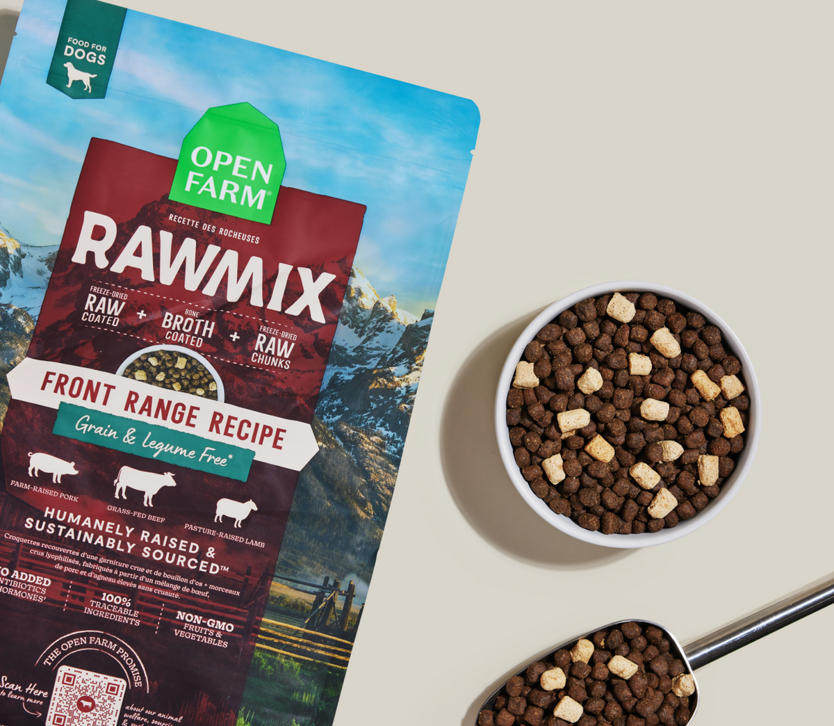 RawMix Front Range Grain-Free Dog Kibble