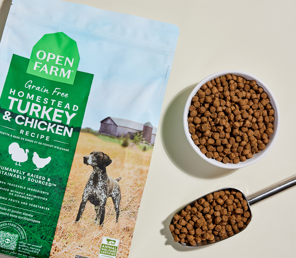 Homestead Turkey & Chicken Grain-Free Dog Kibble