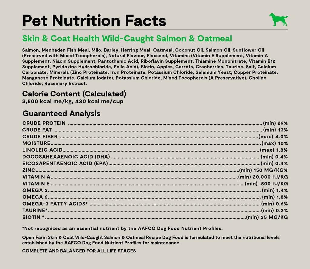 Salmon & Oatmeal Skin & Coat Health Dog Kibble