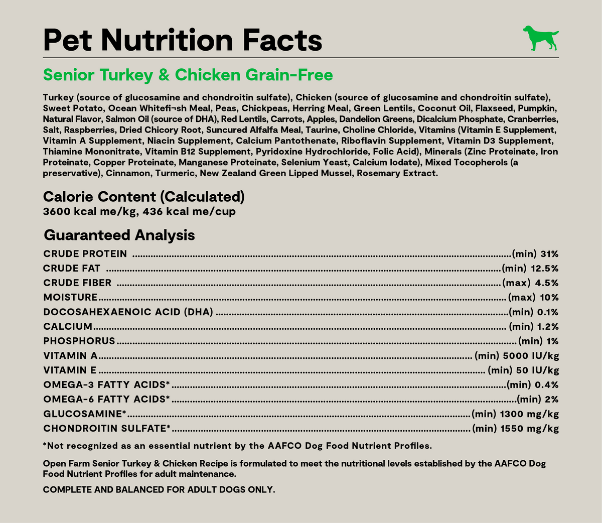 Senior Grain-Free Dog Kibble