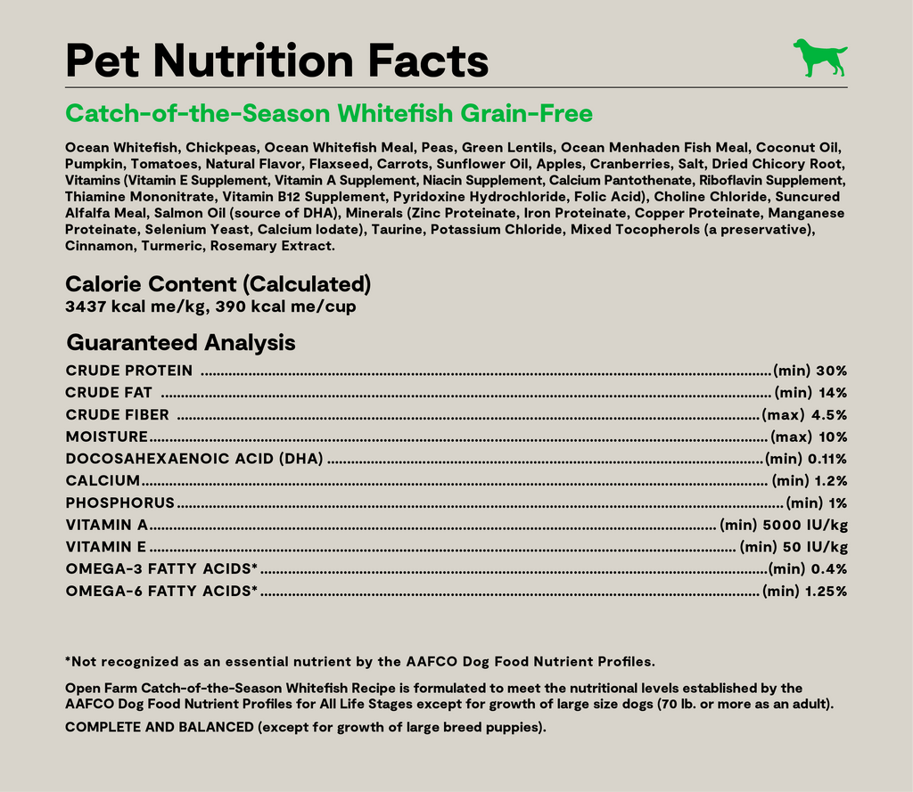 Whitefish Grain-Free Dog Kibble