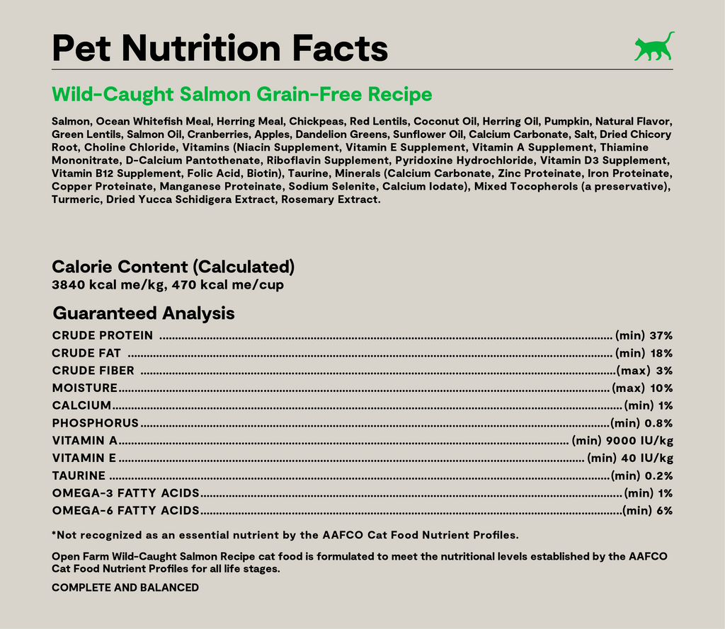 Wild-Caught Salmon Grain-Free Cat Kibble