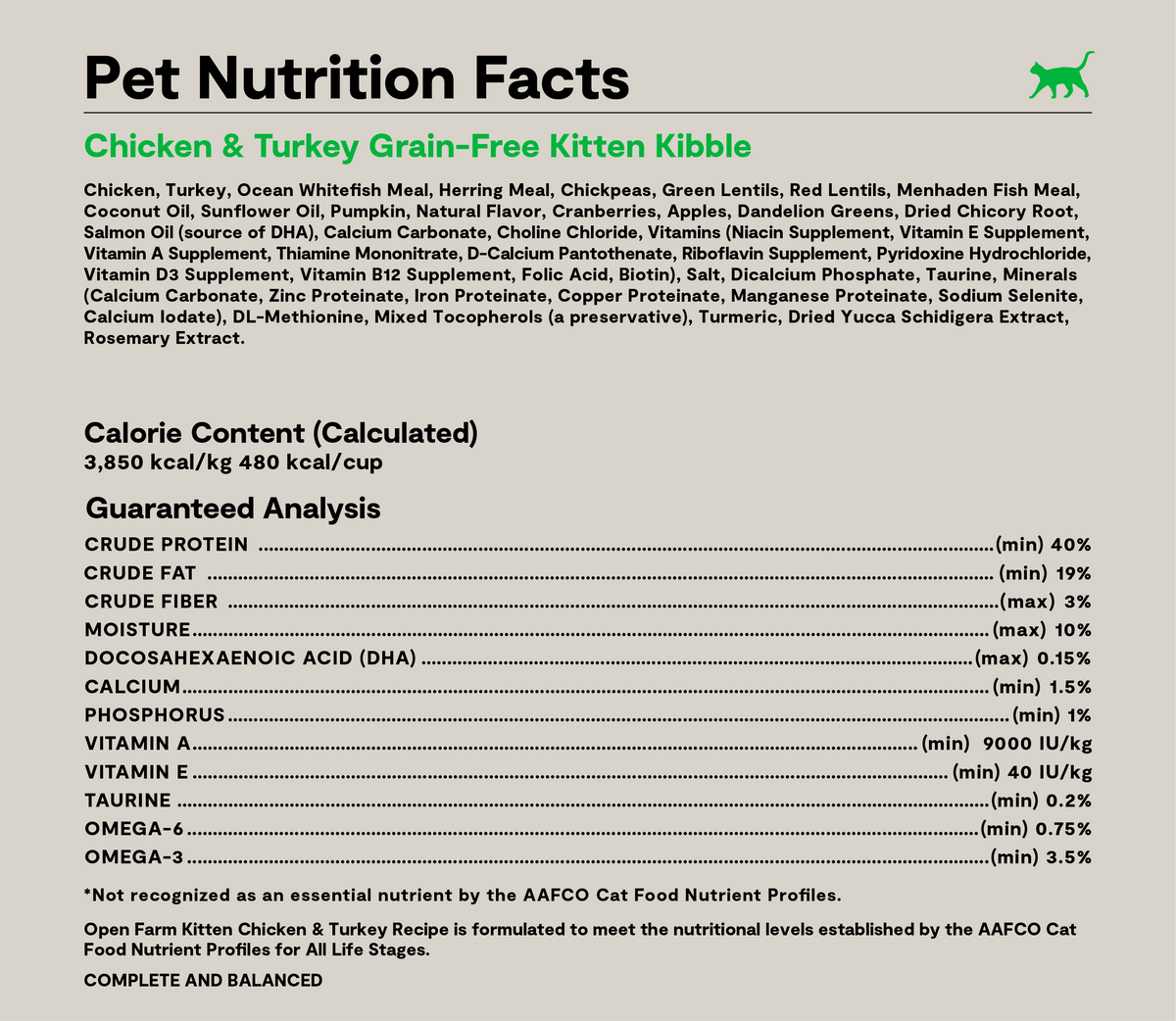 Chicken & Turkey Grain-Free Kitten Kibble