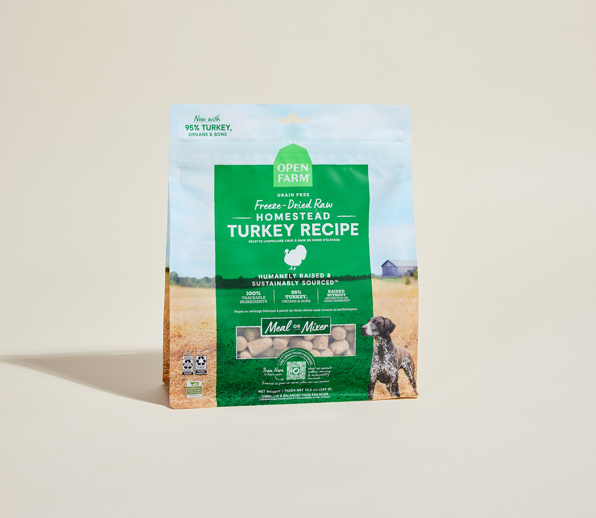 Homestead Turkey Freeze Dried Raw Morsels for Dogs