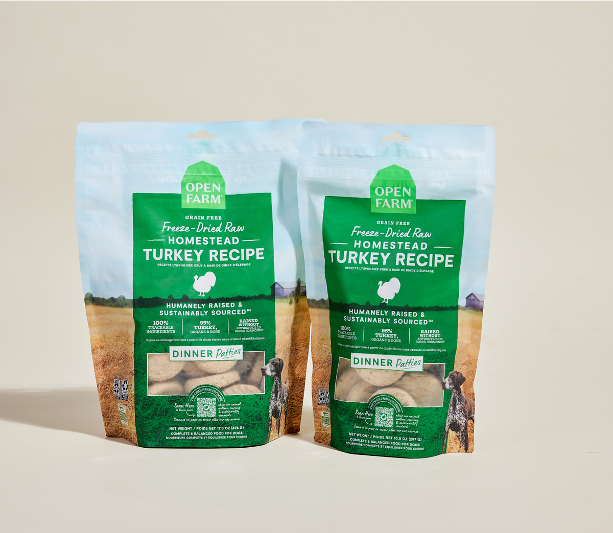 Homestead Turkey Freeze Dried Raw Patties for Dogs