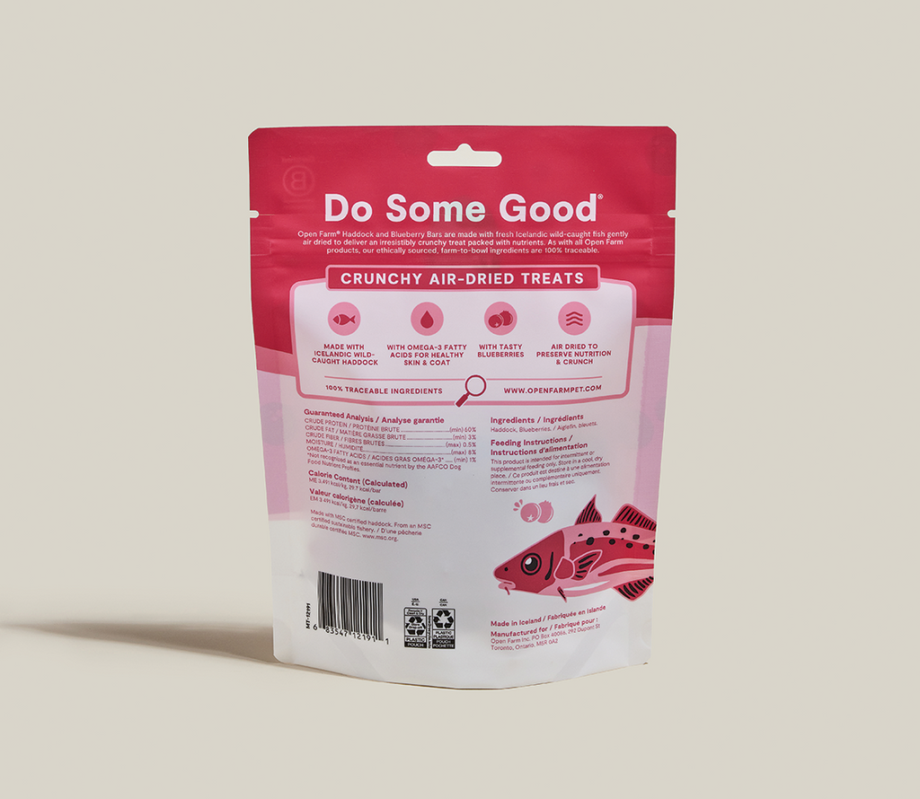 Icelandic Air-Dried Haddock & Blueberry Dog Treat Bars