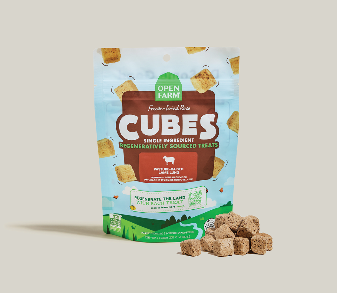 Freeze Dried Raw Regeneratively Sourced Lamb Lung Treat