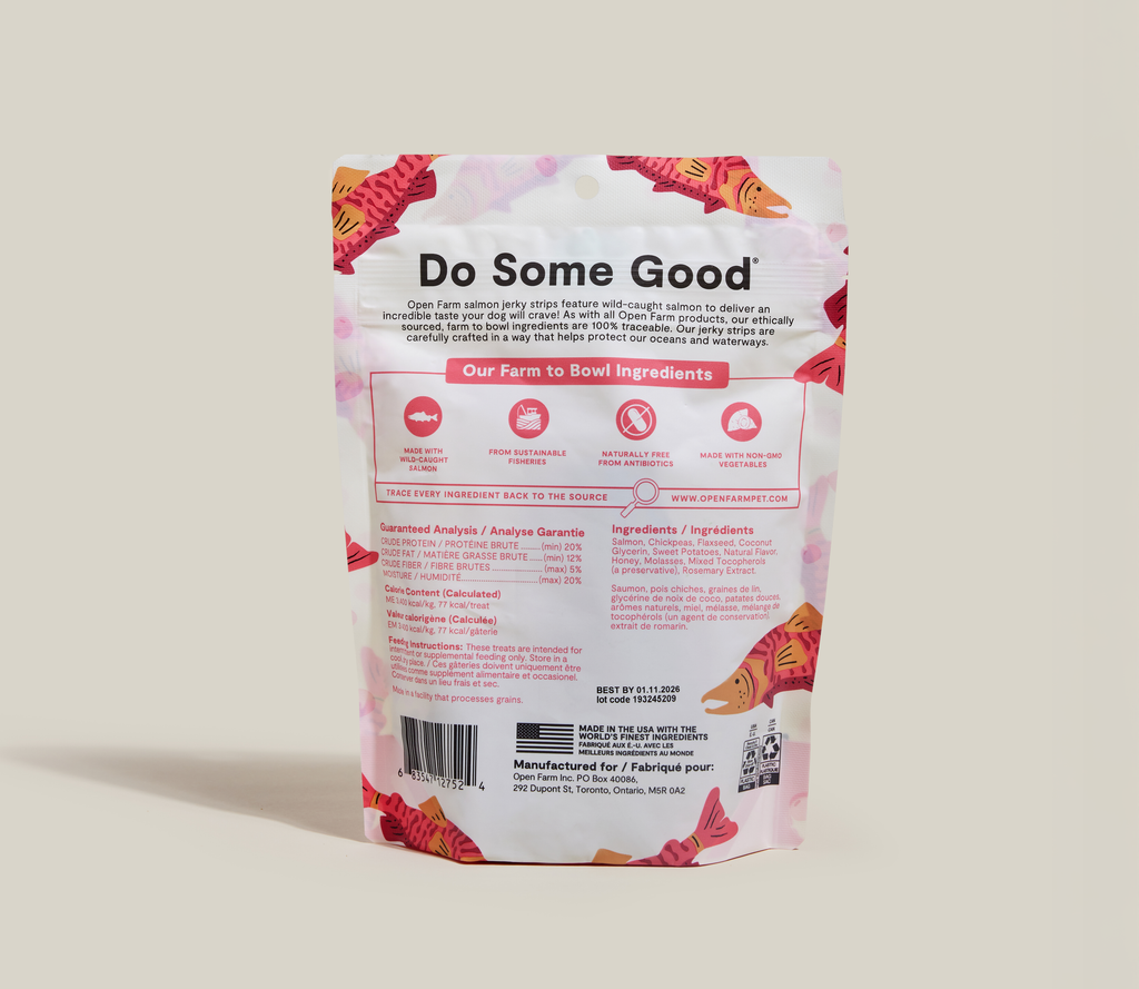 Grain-Free Wild-Caught Salmon Jerky Strips